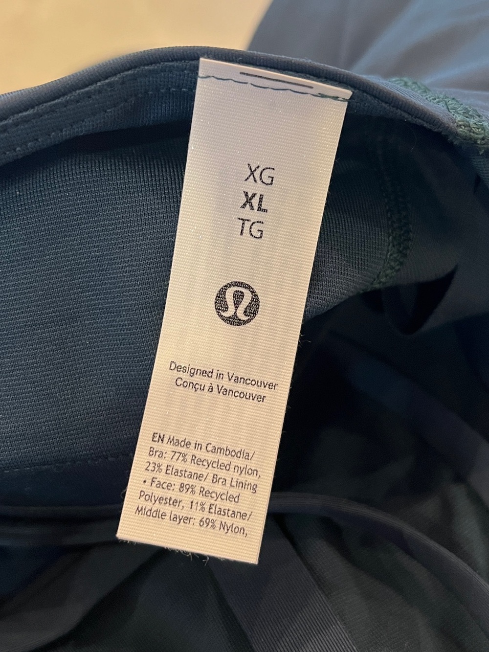 Lululemon NEW Energy Bra Medium Support, B-D Cups *Evolve Indochine Blue - Picture 3 of 5